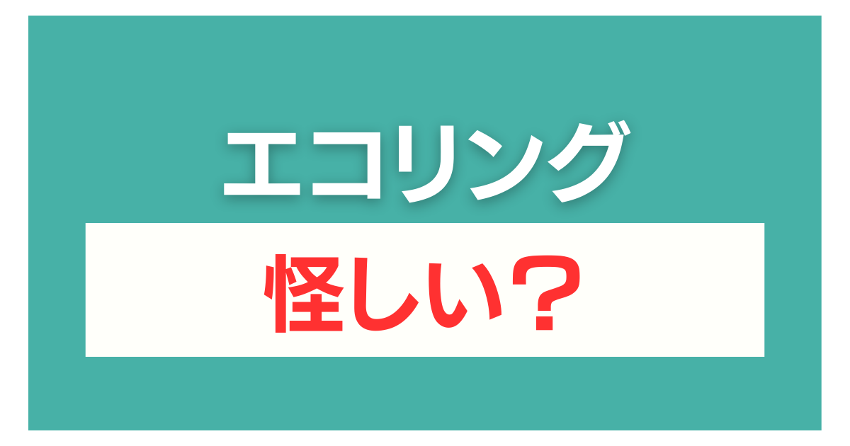 エコリング 怪しい
